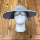 Gray Polyester Microfiber Wide Brim Strapback Garden Bonnet Hat Women's OSFA