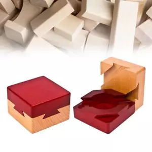 Secret Puzzle Box Brain Teaser Games Wooden Gift Hidden ▲◇ Favo λο ηψ )/ кι H4Q6 - Bild 1 von 10