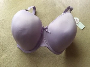 Freya 32K (H) Fancies Purple Molded Underwire Balcony Bra Style 1030 NWT - Picture 1 of 6