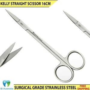 Surgical Dressing Straight Kelly Scissors 16cm Trimming or Instrument Tools New - Bild 1 von 5