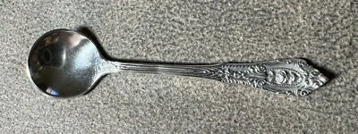 WALLACE ROSE POINT STERLING SILVER 2 7/16” SALT SPOON - Image 1 of 2