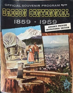 Oregon Centennial 1859-1959 Official Souvenir Program - Picture 1 of 2