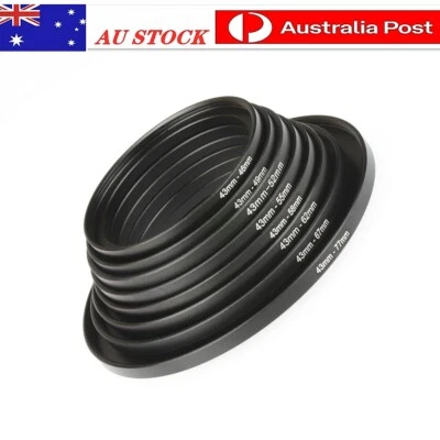 43-46mm,43-49mm,43-52mm,43-55mm,43-58mm,43mm-62,67,77mm,Step Up Rings - image 1 of 2