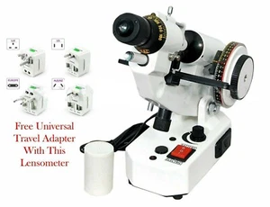 Optical Lensmeter Manual Lensometer External Reading Prism Unit With Adapter - Picture 1 of 9
