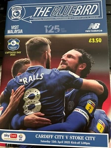 CARDIFF CITY V STOKE CITY The Championship 12/4/2025 Matchday Programme - Picture 1 of 5