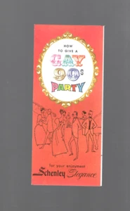 Vintage 60er Jahre SCHENELY How to Give a Gay 90s Party Rezeptheft. SCHÖN - Bild 1 von 1