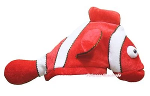 New Cute Red Nemo Fish Costume Party Warm Hat Mask Cap - Picture 1 of 1