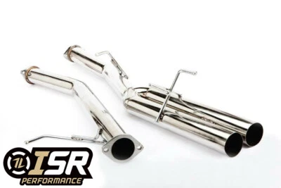 ISR Performance 4" EP Straight Pipes Dual Tip Exhaust for Nissan S14 240sx New - Изображение 1 из 4