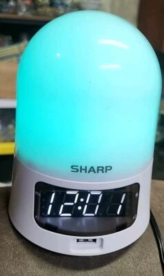 Sharp Sunrise Simulator Alarm Clock  2AMP USB Port Color Changing  - Image 1 of 4