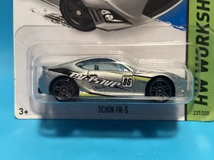 HOT WHEELS Scion FR-S Silver Evasive Livery HW Workshop Carded - Picture 1 of 8