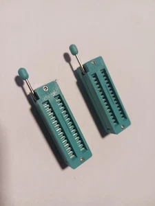 2pcs 28-Pin Narrow Body Universal ZIF Test DIP IC Socket Connector US Stock! - Picture 1 of 1