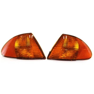 1Pair New Amber Corner Lights Parking Lamps For BMW 3 Series E46 1999-2001 Sedan - Picture 1 of 7