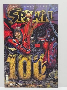 Cubierta Spawn #100 Todd McFarlane firmada por Capullo en estado bastante bueno (sin certificado de autenticidad) - Imagen 1 de 4