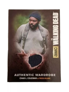 Cryptozoic Walking Dead Season 4 Pt 1 Chad Coleman Authentic Wardrobe M07 - Picture 1 of 2