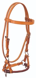 Büffelleder Geschirr Leder Sidepull - Bild 1 von 1