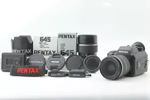 w/Two Film Back【MINT】Pentax 645NII Film Camera SMC-FA45-85/FA80-160 from JAPAN - Picture 1 of 18
