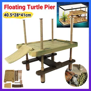 Floating Turtle Pier Basking Platform: Aquarium Fish Tank and Reptile Dock Decor - Picture 1 of 16