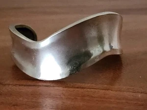 Sterling Silber Knochen Manschette Armreif Armband 26,9 Gramm Super Vintage - Bild 1 von 7