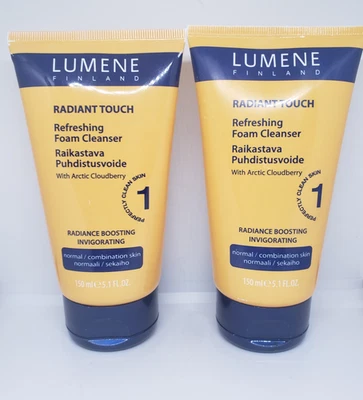 Limpiador de espuma refrescante táctil radiante X2 Lumene Arctic Cloudberry 5,1 tamaño completo Foto 1 de 4