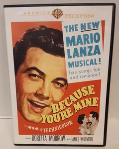 BECAUSE YOU'RE MiNE MGM 1952 WARNER BROS ARCHiVE COLLECTiON DVD MARiO LANZA - Bild 1 von 4