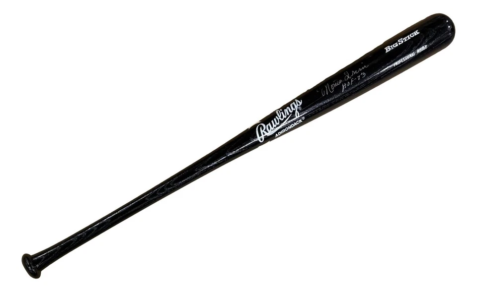 Monte Irvin San Francisco Giants Signed Black Rawlings Bat HOF 73 JSA - Image 1 of 3