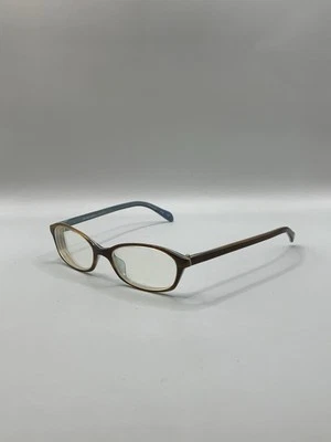 Óculos Oliver Peoples Alix T100 OV5164 49-16-140 marrom azul retangular Itália - Imagem 1 de 4