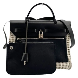 Bolso de hombro HERMES Herbag con cremallera PM Z刻 Japón ookura - Imagen 1 de 11
