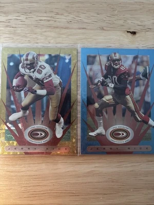 1999 Donruss Preferred JERRY RICE Gold & Platinum San Francisco 49ers HOF - Image 1 of 2