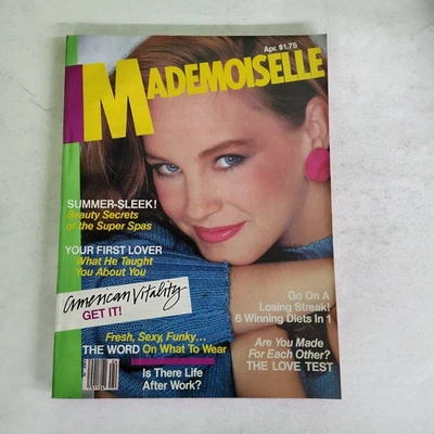 Vtg Mademoiselle Magazine April 1981 Cover Model Lisa Ryall - Image 1 of 4