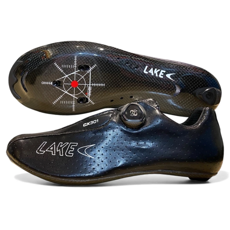 Lake CX301 углерода мужской велосипедные туфли размер EUR 44 США M 11 3012619 Рекомендуемая розничная цена производителя $330 новый - Изображение 1 из 4