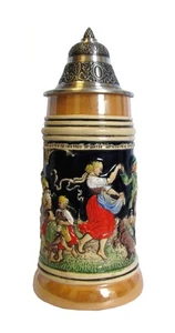 Cerveza alemana Stein mayo bailarines piedra 0,3 litros jarra, abeja... KI T0120BZ 0,3L NUEVO - Imagen 1 de 1