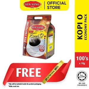 Sin Sing Coffee (100s x 10g) - Traditional Black Coffee Economy Pack Halal - Picture 1 of 1