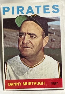 Tarjeta de béisbol 1964 Topps Danny Murtaugh Pirates #141 - Imagen 1 de 2