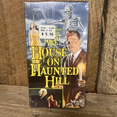 House on Haunted Hill (1959) VHS Horror Mystery Vincent Price 1990 Release - Image 1 of 4