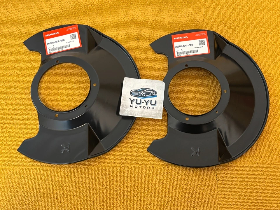 Acura Genuine Integra Honda Civic Front Brake Dust Cover Left Right Pair OEM JDM - Imagem 1 de 4