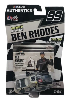 NASCAR #99 Ben Rhodes 2022 Wave 01 Auténtica Versión de Carrera Daytona 1:64 Foto 1 de 2