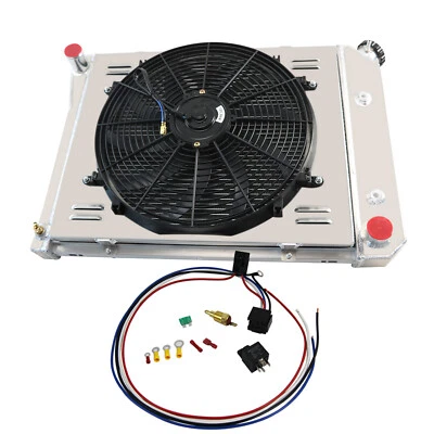 Ventilador de cubierta de radiador de 4 filas para Chevy 1968-74 Nova 1968-71 Chevelle 71-80 Camaro Foto 1 de 4