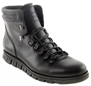 Cole Haan Men's ZeroGrand Hiker Boot Black Leather Style C30403 - Picture 1 of 3