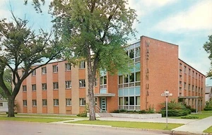 Tarjeta postal de residencia de estudiantes Marian Hall Viterbo College La Crosse Wisconsin WI - Imagen 1 de 2
