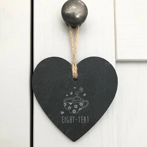 Pizarra Colgante Corazón Decoración OCHO-TÉ Diseño 80 Cumpleaños Regalo Mamá, Abuela - Imagen 1 de 26