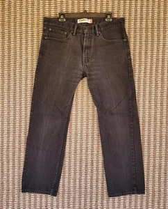 Levi's 505 Jeans Mens 34x30 Straight Leg Black Denim Skater Goth Punk Grunge - Picture 1 of 16