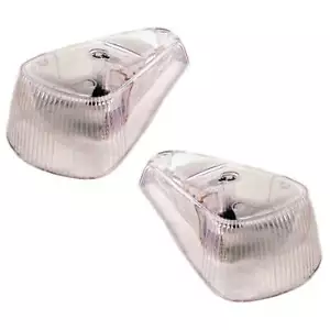 Vw Bug Left & Right Clear Front Turn Signal Lens 1970-79, Pair - Picture 1 of 2