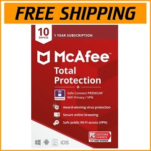 All-in-One Online Security: Antivirus, VPN, Password Manager & 10 Device Support - Picture 1 of 9