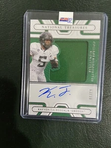 Kayvon Thibodeaux 2022 National Treasures #SS-KTH #/99 Auto Relic Rookie OREGON - Bild 1 von 2