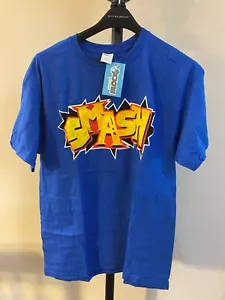 Nerd Block SMASH BROTHERS T-Shirt Size L Blue - Picture 1 of 1