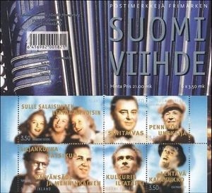 Music Famous Singers Olavi Virta George Malsmsten Finland Mint MNH Booklet 1999 - Picture 1 of 1