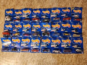NIB Late 90s Hot Wheels Lot Blue Cards + 80s Micro Machine Set, Nascars And More