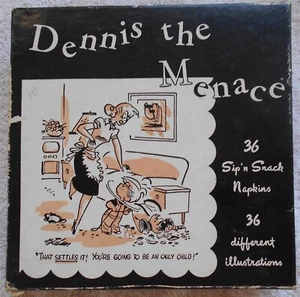 Dennis the Menace Sip 'n Snack Napkins - Picture 1 of 2