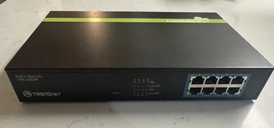 TRENDnet TPE-T80H 8 Port Rack Mountable Ethernet Switch USED - Image 1 of 3