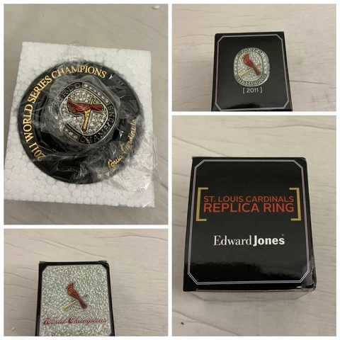 St. Louis Cardinals Replica Ring 2011 World Champions Gold NWT YGI P1-JH Cover